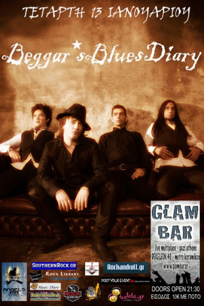 Oι Beggars Βlues Diary στο Glam Bar