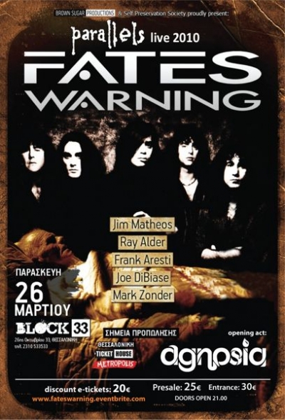 FATES WARNING – "Parallels" Live 2010