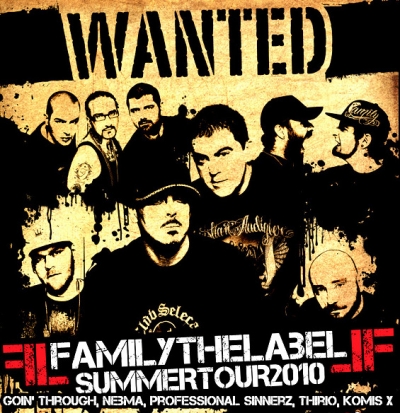 Family the label Summer tour 2010