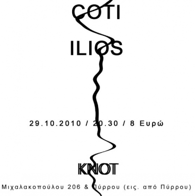 Παρασκευή 29 Οκτωβρίου Live @ KNOT Gallery με τον Coti!!