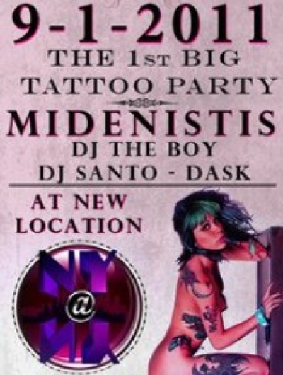 1st ATHENS BIG TATTOO PARTY by SakeTattooCrew @ NY Club!