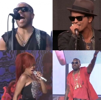 Lenny Kravitz, Bruno Mars, Rihanna, Kanye West, Melanie Fiona, Josh Groban: Δείτε όλες τις εμφανίσεις από το All-Star Game!