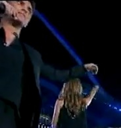 Ο Μιχάλης Χατζηγιάννης στη τελετή λήξης των Ολυμπιακών Αγώνων!