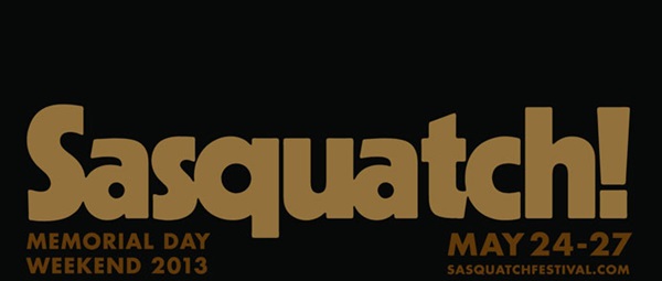 Line up: Sasquatch 2013