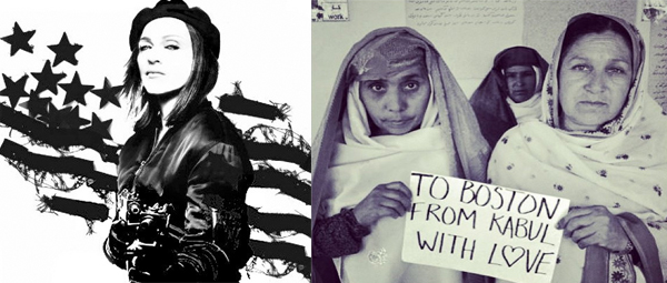 «Αγάπη στη Βοστώνη από τη Kabul» ή «Στη Βοστώνη από τη Kabul με ‘αγάπη’»? |Η φωτογραφία της Madonna που διχάζει