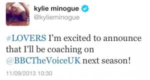 Kylie Minogue twitter