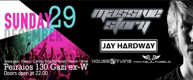 Το Massive Story επιστρέφει στις 29/12 με τους: Jay Hardway, Housetwins & Michael Angelo
