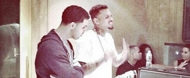 Ο Chris Brown και ο Drake μαζί στο studio