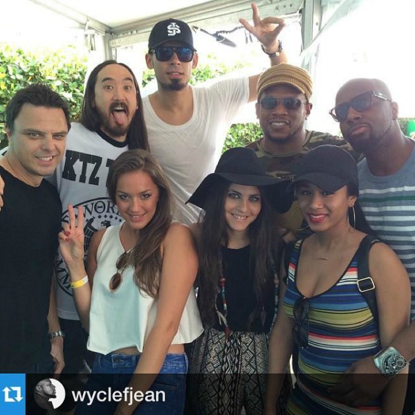 Xenia Ghali, Wyclef Jean, Afrojack, Steve Aoki